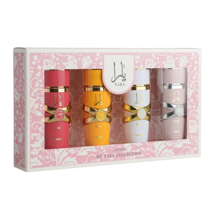 Lattafa My Yara Collection Mini Set – 4 x 25 ml Eau de Parfum – Women Gift Set