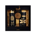 Lattafa Asad Gift Set – Eau de Parfum 3.4 oz + Deodorant Spray | Luxury Arabian Fragrance Set for Men