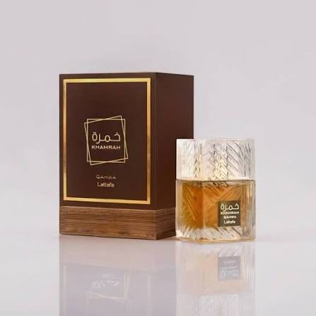 Lattafa Khamrah Qahwah Eau de Parfum Spray – 100 mL / 3.4 fl oz - Unisex